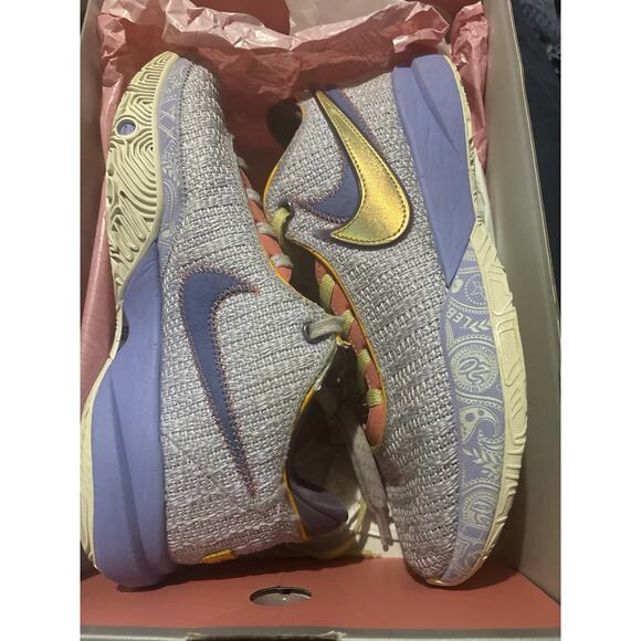 Nike LeBron 20XX Violet Frost US Size 8.5, Purple Gold, Used No Box main image 15